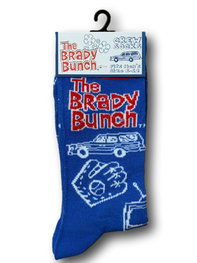 3/$20 The Brady Bunch Retro Television Show Funny Novelty Crew Socks - NWT